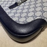 Gucci Wholesale Jackie 1961 small shoulder bag 678843 Beige and blue