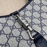 Gucci Wholesale Jackie 1961 small shoulder bag 678843 Beige and blue