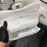 CC CF Knockoff Grained Lambskin & Gold-Tone Metal 30CM Black Maxi