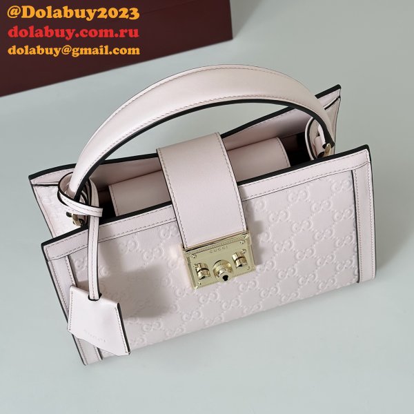 Gucci Padlock Medium Top Hhandle GG Leather 838992 Bag
