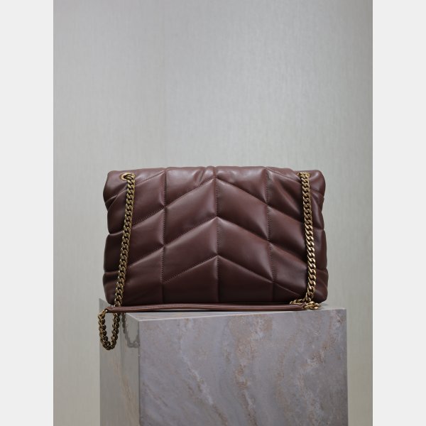 Luxury 7 Star YSL LOULOU PUFFER HANDBAG 29/35CM