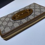 Best Gucci Replica 621889 1955 Horsebit zip around wallet