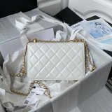 1:1 Replica AS2649 Calfskin & Gold-Tone Metal Flap Bag