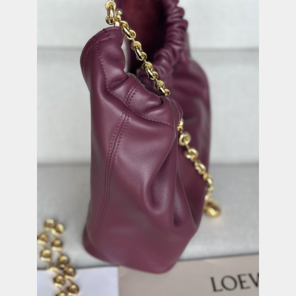 Small Designer 1:1 Mirror loewe Spueeze Nappa sheepskin Clutch Bag