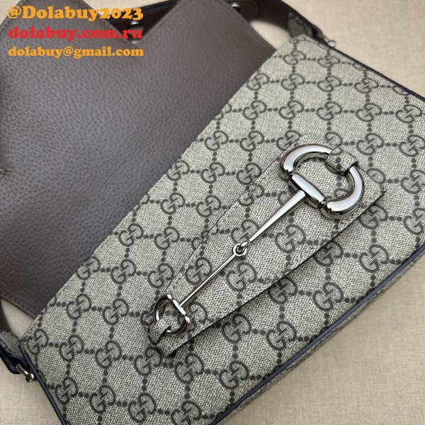 Perfect Gucci Replica Horsebit 764155 7 Star 1955 Shoulder Beige Bag
