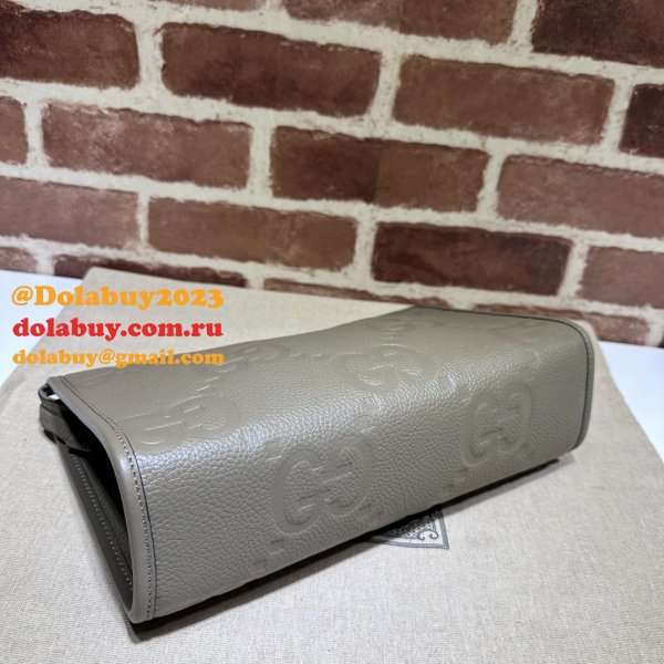 Sale 1:1 Gucci Jumbo GG Pouch 739490 Replica Handbag