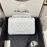 CC CF Knockoff Grained Lambskin & Gold-Tone Metal 30CM Black Maxi