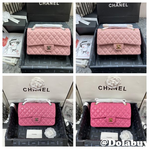 Top Quality Replica Lambskin CF1112 Bags 25CM PINK